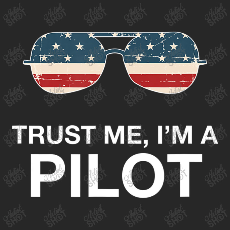 Trust Me I'm A Pilot Pilot Patriotic American Flag Men's T-shirt Pajama Set | Artistshot