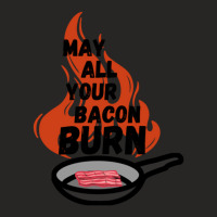 Hot Trend May All Your Bacon Burn  Howl's Moving Castle  Calcifer Ladies Fitted T-shirt | Artistshot