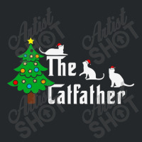 The Cat Father Funny Christmas Cat Dad Crewneck Sweatshirt | Artistshot