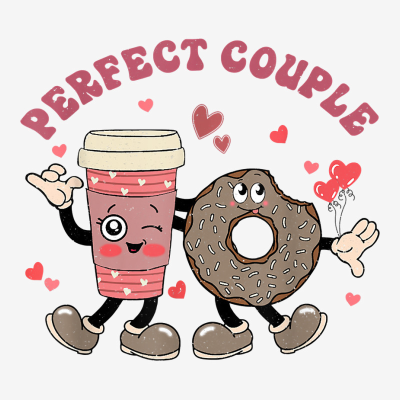 Perfect Couple Cute Donut And Coffee Funny Valentine Couples T Shirt Classic T-shirt | Artistshot