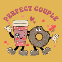 Perfect Couple Cute Donut And Coffee Funny Valentine Couples T Shirt Vintage Hoodie And Short Set | Artistshot