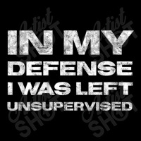 Womens In My Defense I Was Left Unsupervised Distressed V-neck Youth Zipper Hoodie | Artistshot