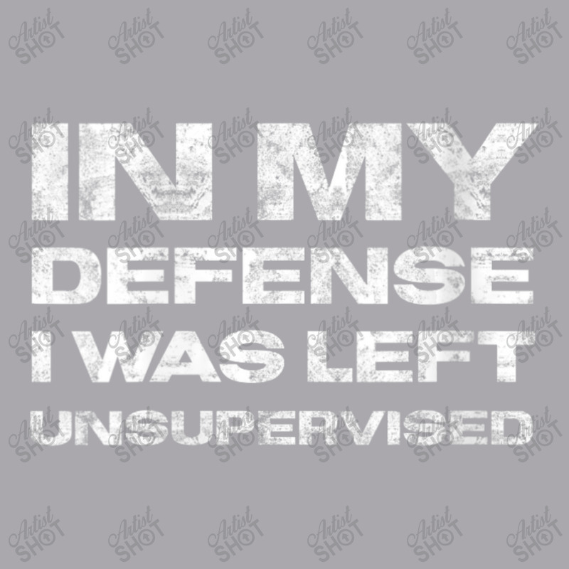 Womens In My Defense I Was Left Unsupervised Distressed V-neck Youth 3/4 Sleeve | Artistshot