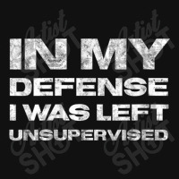 Womens In My Defense I Was Left Unsupervised Distressed V-neck Baby Beanies | Artistshot