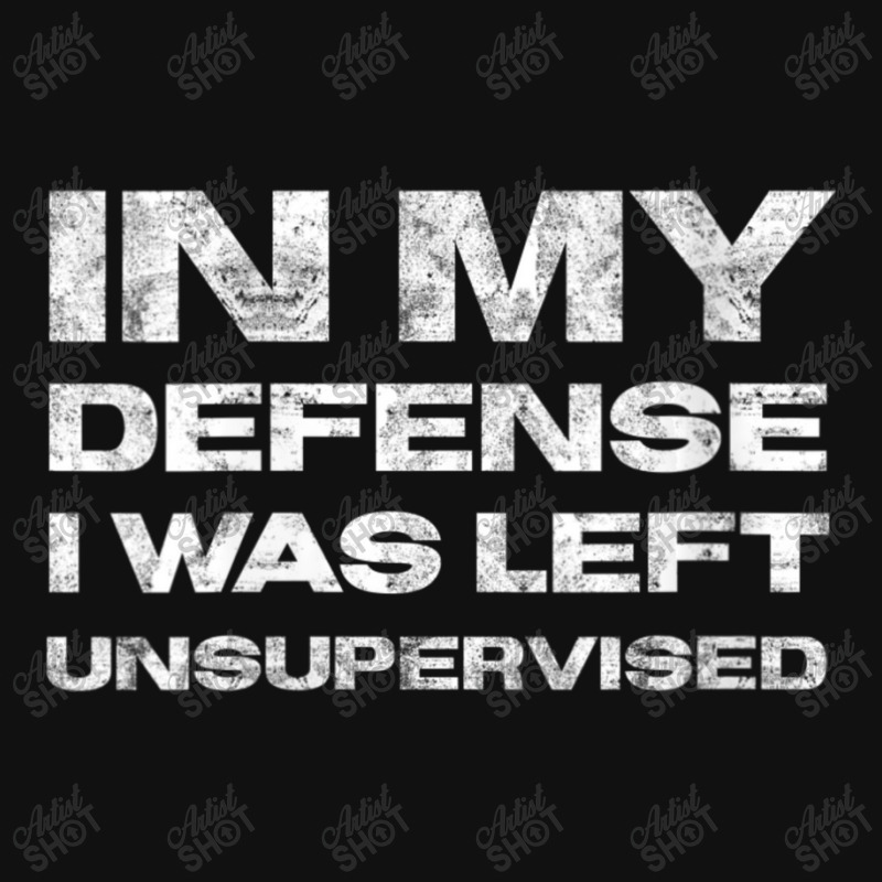 Womens In My Defense I Was Left Unsupervised Distressed V-neck Baby Beanies | Artistshot