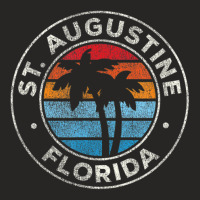 Hot Trend St. Augustine Florida Fl Vintage Retro 70s Ladies Fitted T-shirt | Artistshot