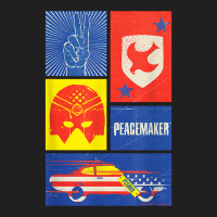 Peacemaker Sign, Shield, Helmet And Car T Shirt T-shirt | Artistshot