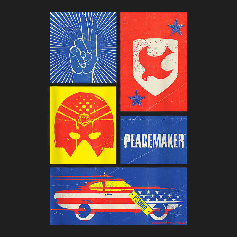 Peacemaker Sign, Shield, Helmet And Car T Shirt T-shirt | Artistshot