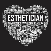 Womens Esthetician Heart Gifts Aesthetician Beautician Love Gift V Nec T-shirt | Artistshot