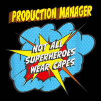 Production Manager Funny Superhero Job T Shirt Men's Long Sleeve Pajama Set | Artistshot