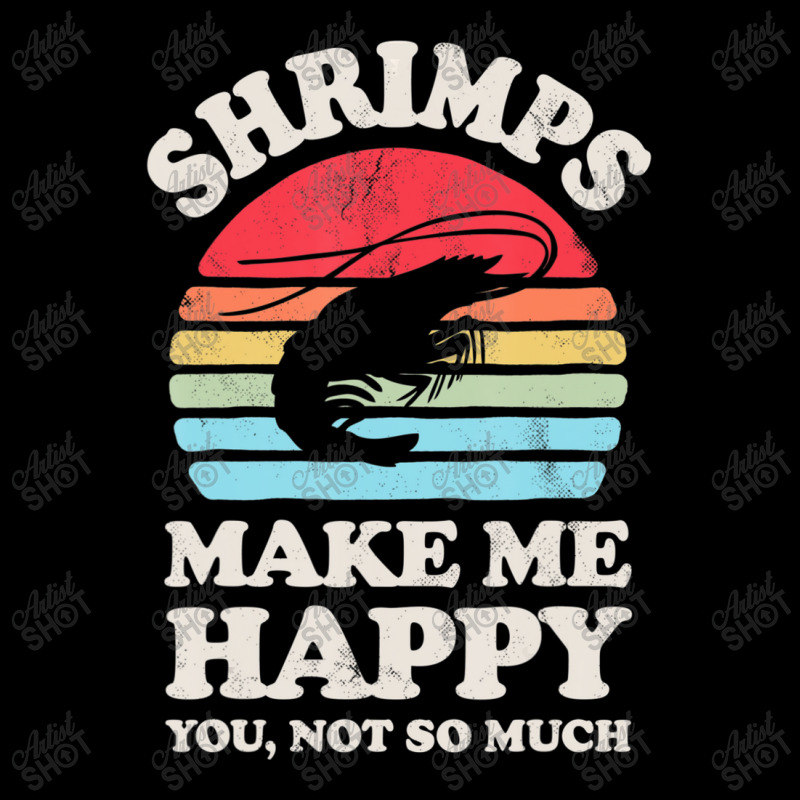 Shrimps Make Me Happy Shrimp Sea Animal Seafood Retro Men Adjustable Cap by namnguyen | Artistshot