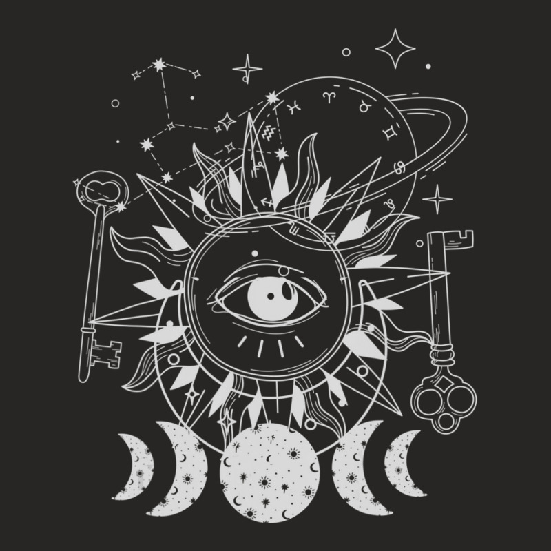 Trending Stellium Eclipse Astrology Zodiac Ladies Fitted T-Shirt by michaelyounger19 | Artistshot