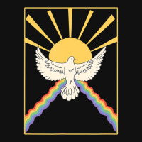 Hot Trend The Holy Spirit Cute Modern Dove And Rainbow Round Patch | Artistshot