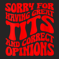 Womens Sorry For Having Great Tita And Correct Opinions Groovy V Neck 3/4 Sleeve Shirt | Artistshot