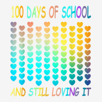 100 Days Of School And Still Loving It Hearts Cool Teachers T Shirt Adjustable Cap | Artistshot