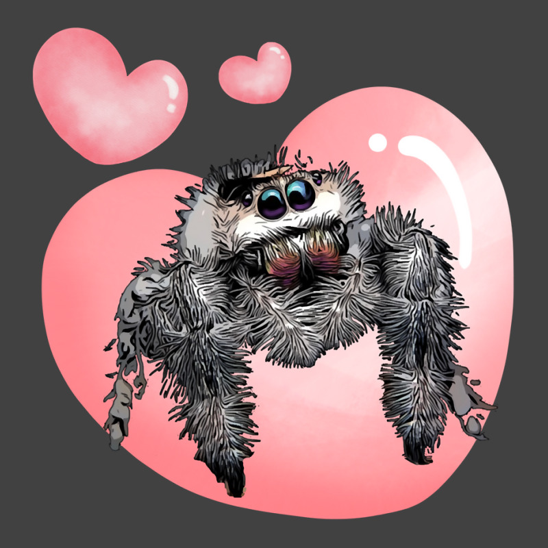 Cute Jumping Spider Love, Regal Spooner, Arachnid Valentines Pullover Vintage T-Shirt by wiltoban | Artistshot