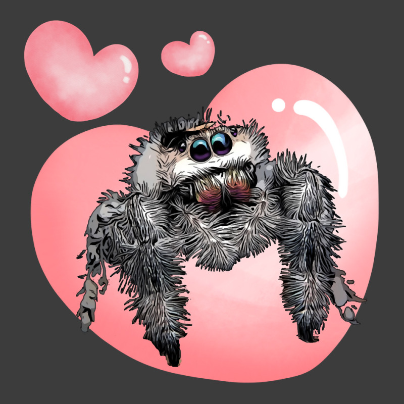 Cute Jumping Spider Love, Regal Spooner, Arachnid Valentines Pullover Men's Polo Shirt by wiltoban | Artistshot