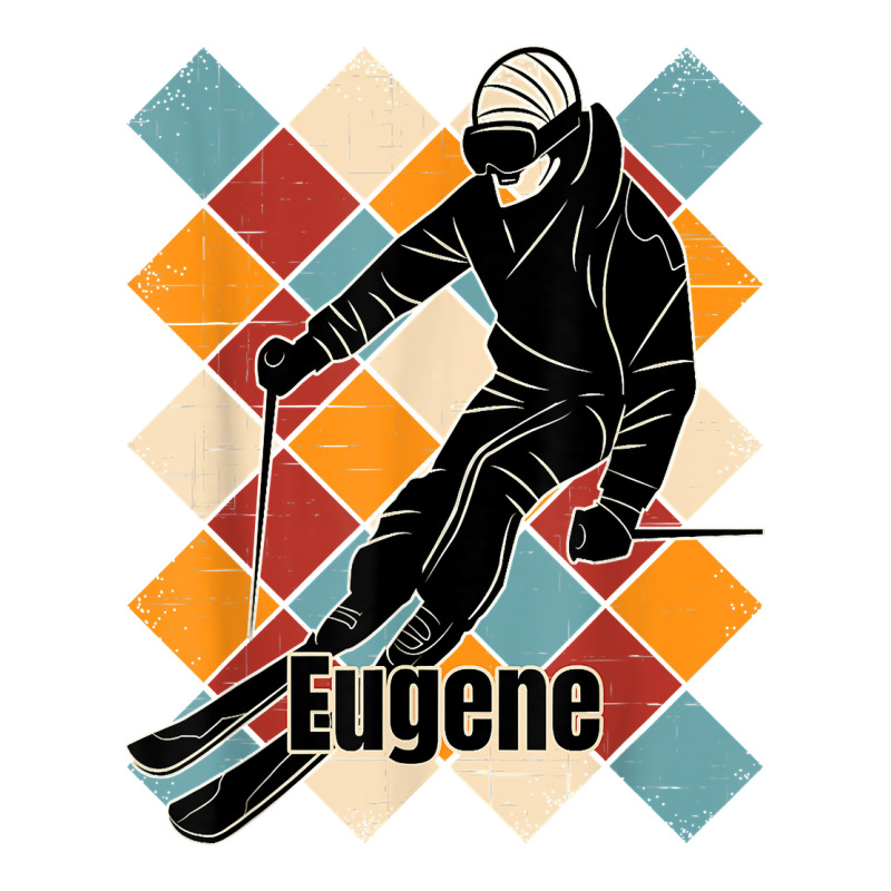 Eugene Skiing Slopes Vintage Skier Name T Shirt Youth Tee by araceliphexy | Artistshot