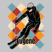 Eugene Skiing Slopes Vintage Skier Name T Shirt Baby Bodysuit | Artistshot