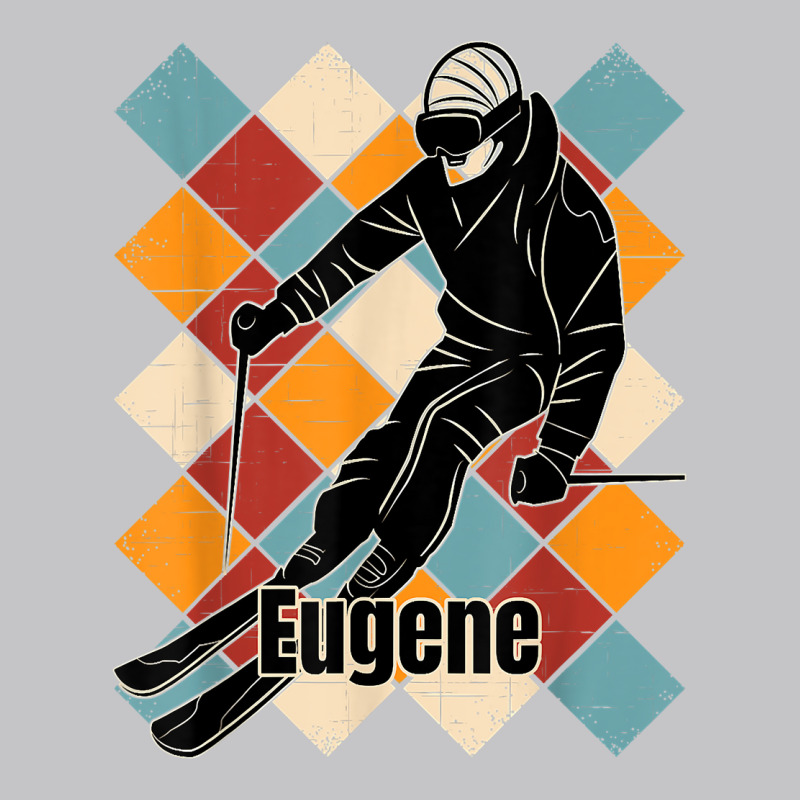 Eugene Skiing Slopes Vintage Skier Name T Shirt Baby Bodysuit by araceliphexy | Artistshot