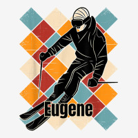 Eugene Skiing Slopes Vintage Skier Name T Shirt Baby Beanies | Artistshot