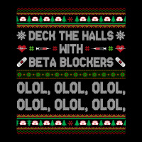 Deck The Halls With Beta Blockers Funny Nurse Christmas Ugly Sweatshir Long Sleeve Shirts | Artistshot