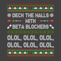 Deck The Halls With Beta Blockers Funny Nurse Christmas Ugly Sweatshir Vintage T-shirt | Artistshot