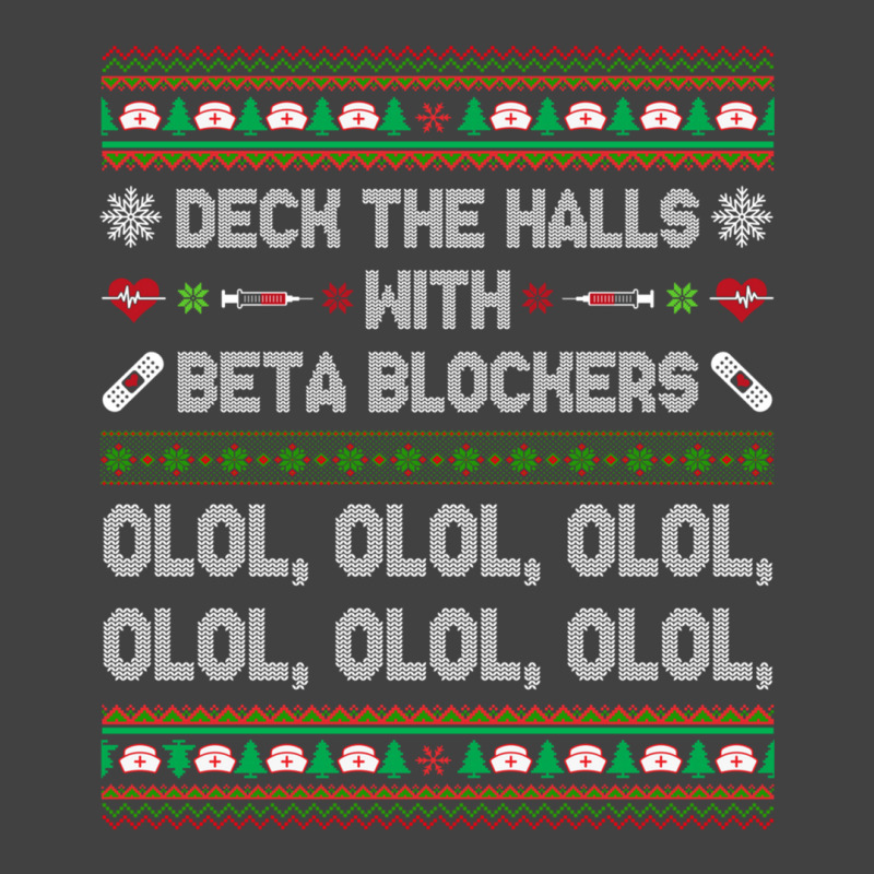 Deck The Halls With Beta Blockers Funny Nurse Christmas Ugly Sweatshir Vintage T-Shirt by bettincam | Artistshot