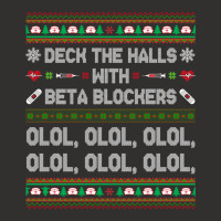 Deck The Halls With Beta Blockers Funny Nurse Christmas Ugly Sweatshir Champion Hoodie | Artistshot