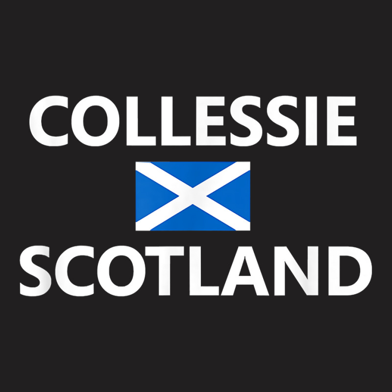 Collessie Scotland Scottish Flag City T Shirt T-shirt | Artistshot