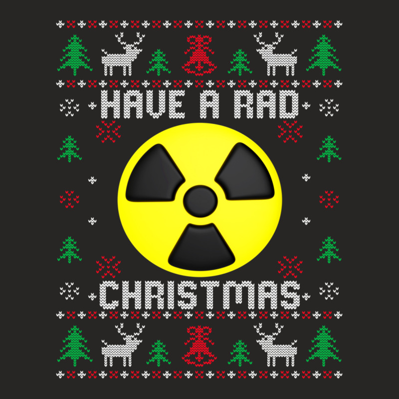 Have A Rad Christmas Radiology Ugly Christmas Radiologist Long Sleeve Ladies Fitted T-Shirt by kleebbi | Artistshot