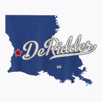 Deridder Louisiana La Map T Shirt T-shirt | Artistshot