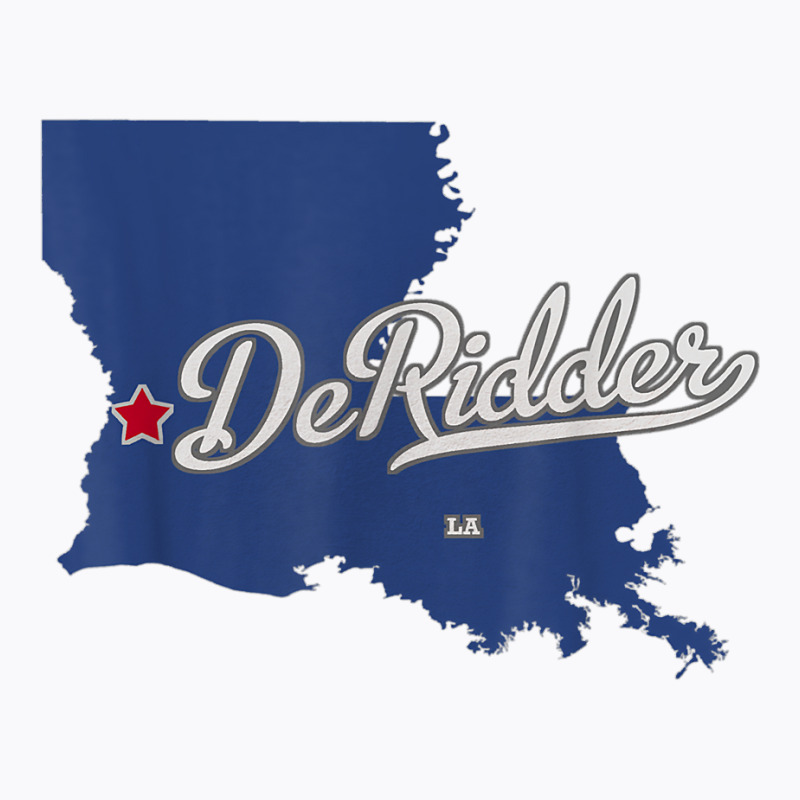 Deridder Louisiana La Map T Shirt T-shirt | Artistshot