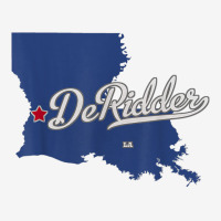 Deridder Louisiana La Map T Shirt Graphic T-shirt | Artistshot