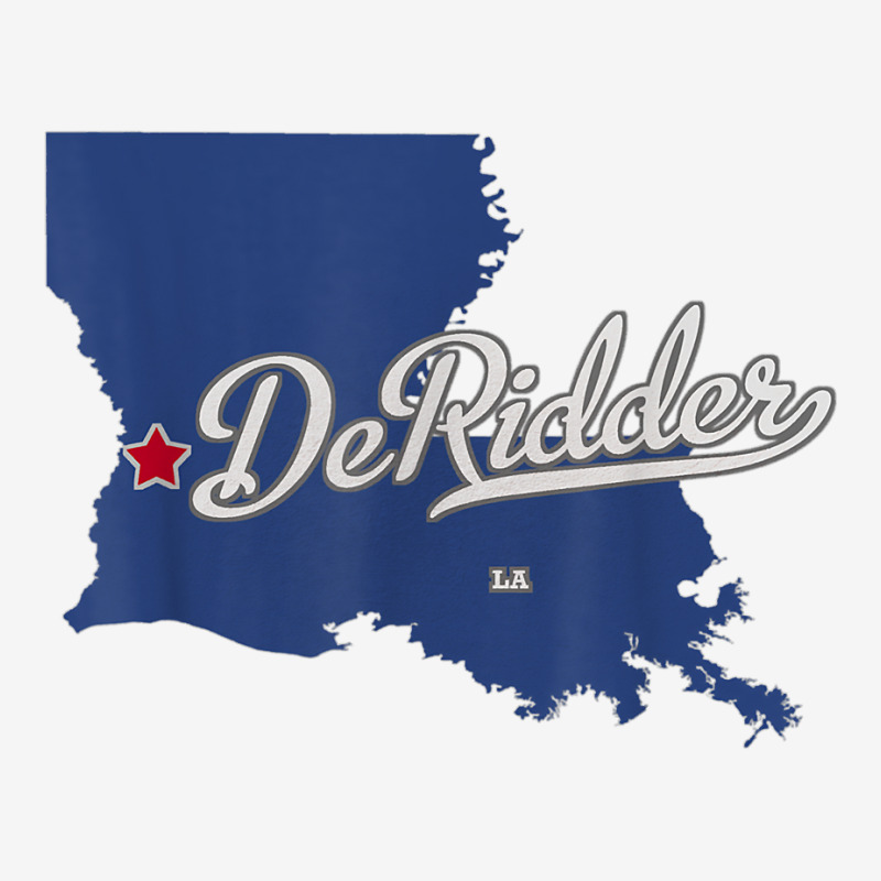 Deridder Louisiana La Map T Shirt Graphic T-shirt | Artistshot