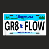 Gr8 Flow Hair Minnesota Mn License Plate Gift Ice Hockey T Shirt Ladies Fitted T-shirt | Artistshot