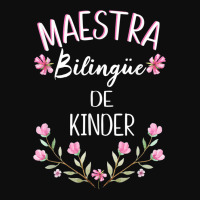 Maestra Bilingue Shirt Bilingual Teacher Spanish Kinder Crop Top | Artistshot