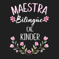 Maestra Bilingue Shirt Bilingual Teacher Spanish Kinder Ladies Polo Shirt | Artistshot