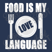 Womens Food Is My Love Language Chef Food Lovers Cooking V-neck Ladies Denim Jacket | Artistshot