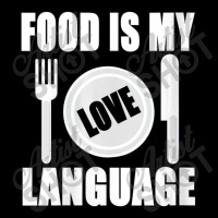 Womens Food Is My Love Language Chef Food Lovers Cooking V-neck Legging | Artistshot