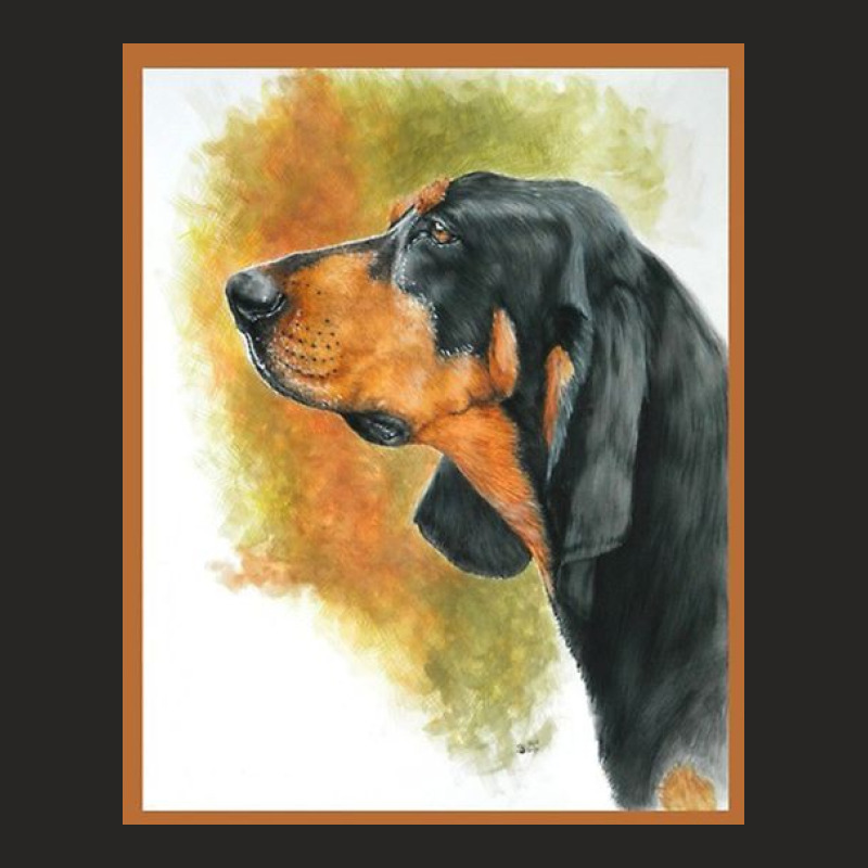 Black & Tan Coonhound Ladies Fitted T-Shirt by Higaszx | Artistshot