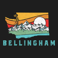 Bellingham Washington Outdoors Retro Mountains Long Sleeve Classic T-shirt | Artistshot