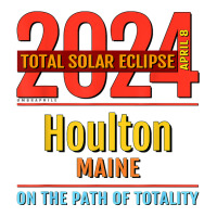 Houlton Maine Me Total Solar Eclipse 2024  4  T Shirt V-neck Tee | Artistshot