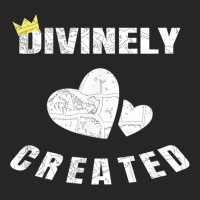 Unisex Distressed Divinely Created Cotton Fiber Design Tee T Shirt Ladies Fitted T-shirt | Artistshot