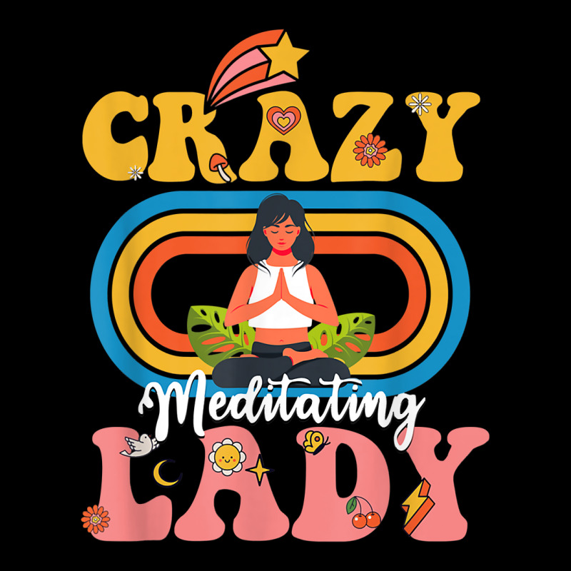 Crazy Meditation Lady Funny Meditation Lover Groovy T Shirt Youth Hoodie by ald1heberts | Artistshot