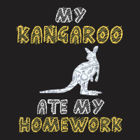 My Kangaroo Ate My Homework Wallaroo Joey Kid Back To School T-shirt | Artistshot