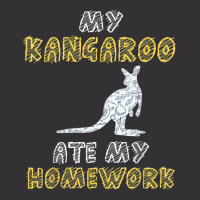 My Kangaroo Ate My Homework Wallaroo Joey Kid Back To School Vintage Hoodie | Artistshot