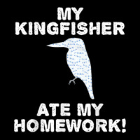 My Kingfisher Ate My Homework Bird Animal Back To School Kid Adjustable Cap | Artistshot