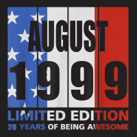 20th Birthday Usa Flag Patroic August 1999 T-shirt | Artistshot