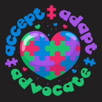 Autism Awareness Accept Adapt Advocate T-shirt | Artistshot